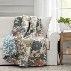 Cheapest 🥰 Lush Decor Sydney Throw Blanket Green/blue ✔️