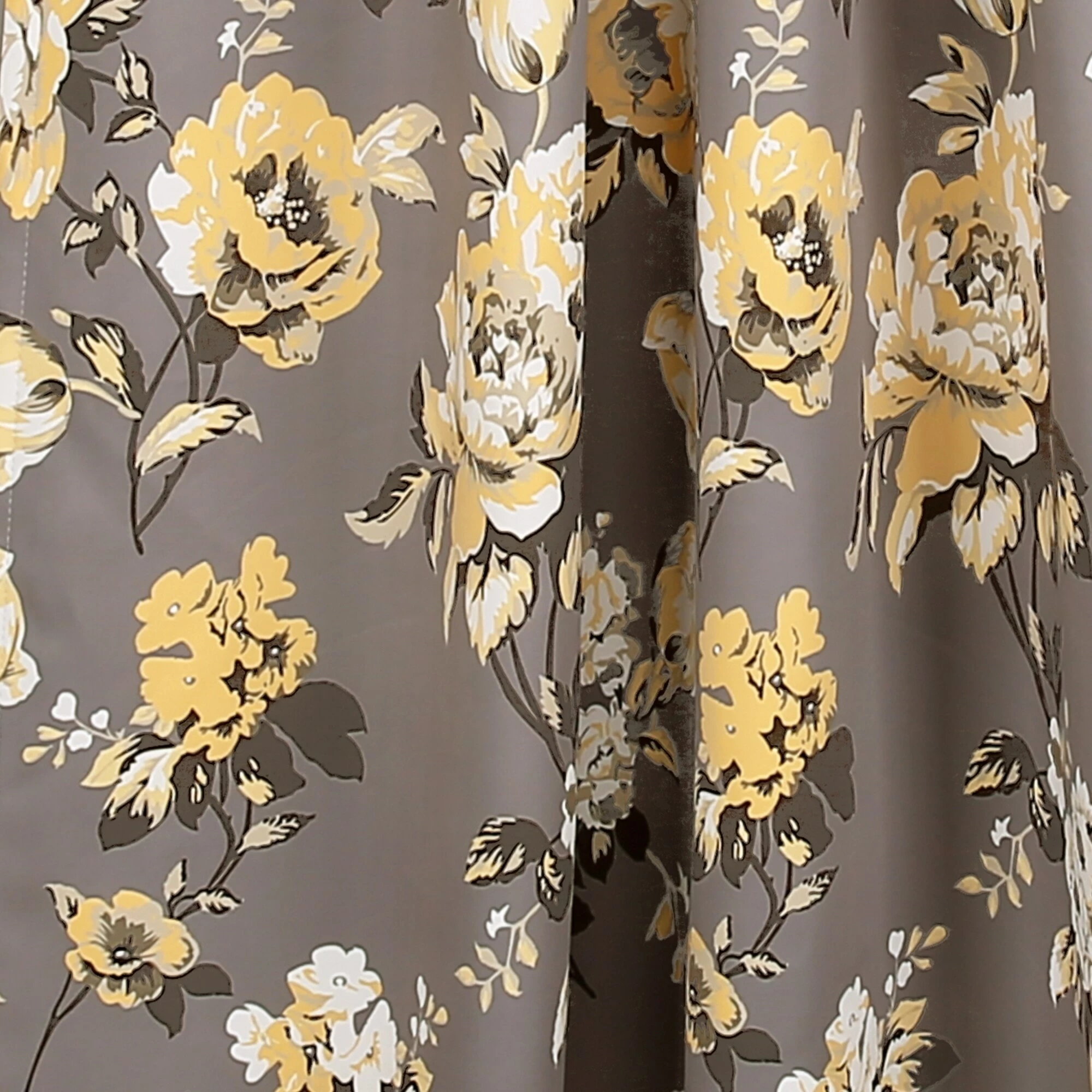 Best Sale π Lush Decor Tania Floral Room Darkening Window Curtain Panel Pair Gray & Yellow β 11 Best Sale π Lush Decor Tania Floral Room Darkening Window Curtain Panel Pair Gray & Yellow β - Image 11