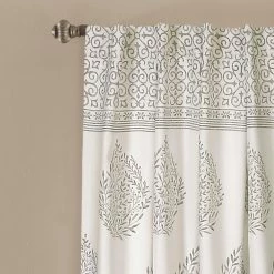 Best deal 🤩 Lush Decor Teardrop Leaf Room Darkening Window Curtain Panel Pair Grey 🌟 -Lush Decor Shop Lush Decor Teardrop Leaf Room Darkening Window Curtain Panel Pair 66b96aa0 1f12 4e16 a63f d66ee2bfeb1f