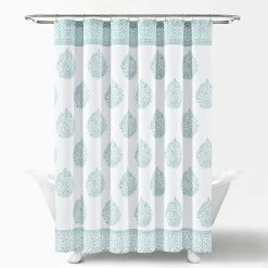 Brand new 👍 Lush Decor Teardrop Leaf Shower Curtain Gray 🧨 -Lush Decor Shop Lush Decor Teardrop Leaf Shower Curtain 2