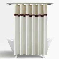 Deals 😍 Lush Decor Terra Embroidery Shower Curtain Single Neutral/off White 🛒 -Lush Decor Shop Lush Decor Terra Embroidery Shower Curtain Single 4