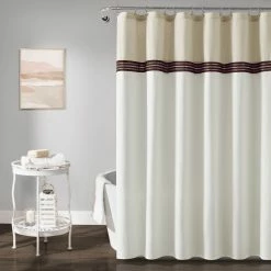 Deals 😍 Lush Decor Terra Embroidery Shower Curtain Single Neutral/off White 🛒 -Lush Decor Shop Lush Decor Terra Embroidery Shower Curtain Single 5