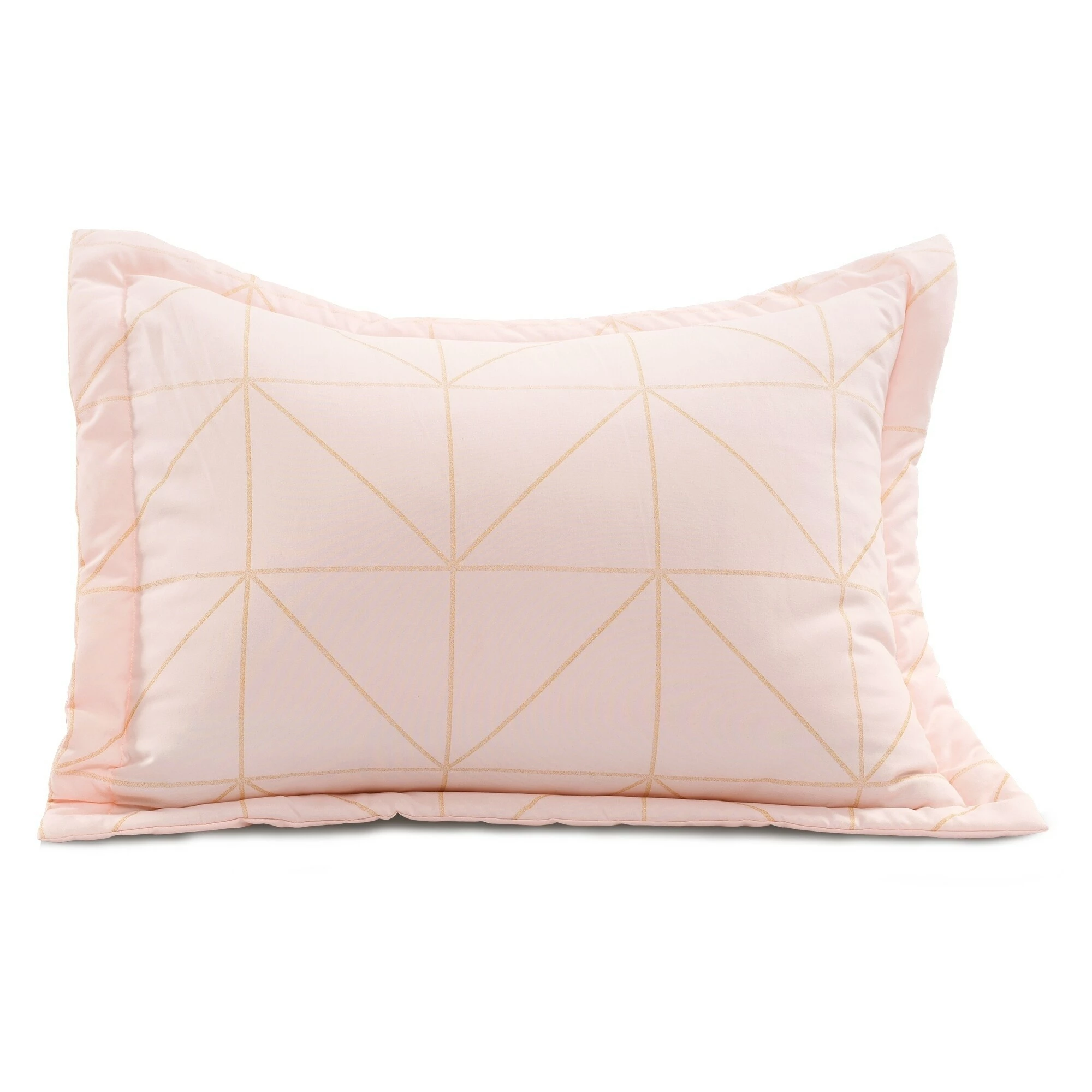 Brand new β¨ Lush Decor Trio Geo Metallic Print Comforter Set Blush & Gold π 6 Brand new β¨ Lush Decor Trio Geo Metallic Print Comforter Set Blush & Gold π - Image 6