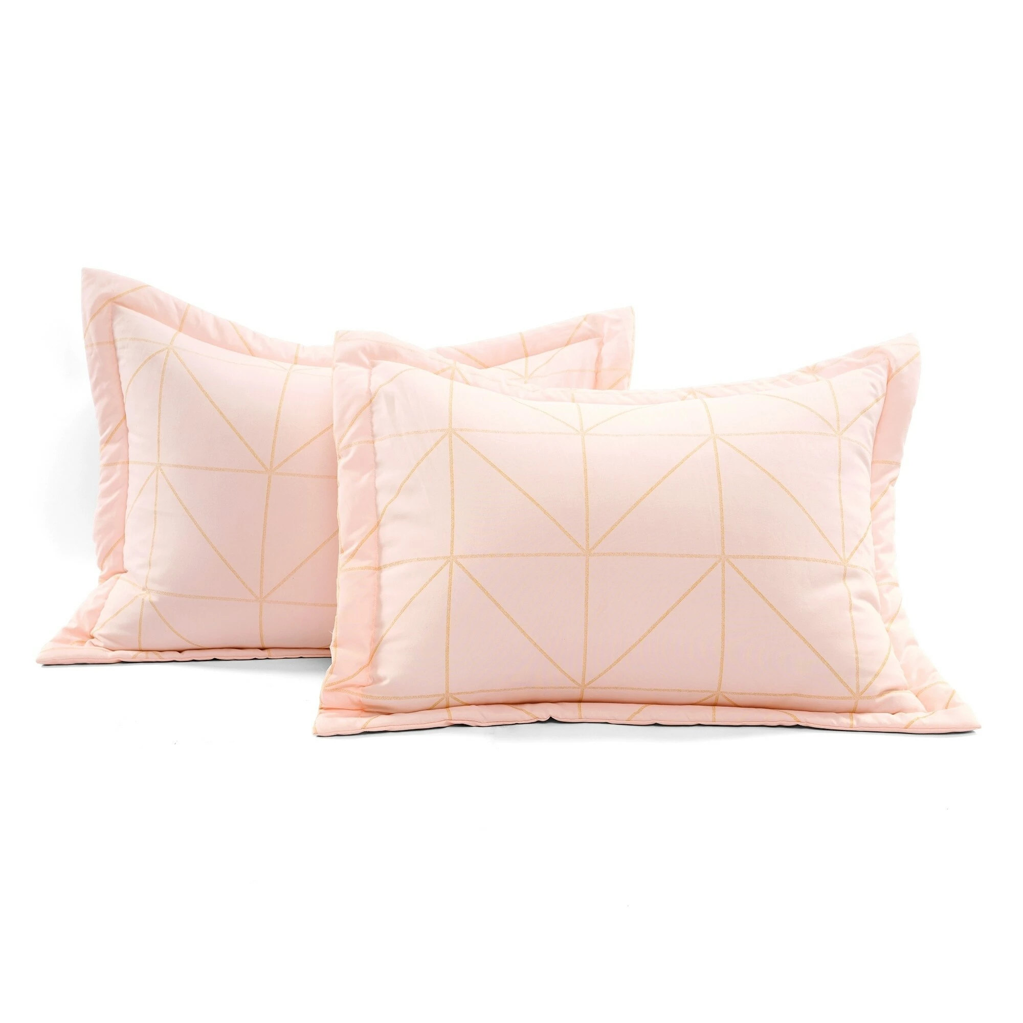Brand new β¨ Lush Decor Trio Geo Metallic Print Comforter Set Blush & Gold π 11 Brand new β¨ Lush Decor Trio Geo Metallic Print Comforter Set Blush & Gold π - Image 11