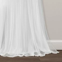 Best Pirce 🌟 Lush Decor Tulle 👗 Skirt Colorblock Window Curtain Panel Pair - 84" X 40" Light Gray & White ✔️ -Lush Decor Shop Lush Decor Tulle Skirt Colorblock Window Curtain Panel Pair 4