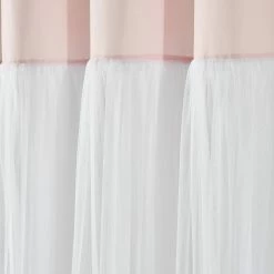 Best Pirce 🌟 Lush Decor Tulle 👗 Skirt Colorblock Window Curtain Panel Pair - 84" X 40" Light Gray & White ✔️ -Lush Decor Shop Lush Decor Tulle Skirt Colorblock Window Curtain Panel Pair 7
