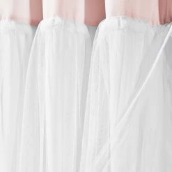 Best Pirce 🌟 Lush Decor Tulle 👗 Skirt Colorblock Window Curtain Panel Pair - 84" X 40" Light Gray & White ✔️ -Lush Decor Shop Lush Decor Tulle Skirt Colorblock Window Curtain Panel Pair 8