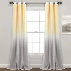 Flash Sale 🔔 Lush Decor Umbre Fiesta Grommet Sheer/ Printed Light Filtering Window Curtain Panel With Tieback Single Blush/gray ⭐ -Lush Decor Shop Lush Decor Umbre Fiesta Grommet Sheer Printed Light Filtering Window Curtain Panel with Tieback Single 10