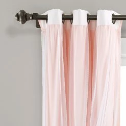 Flash Sale 🔔 Lush Decor Umbre Fiesta Grommet Sheer/ Printed Light Filtering Window Curtain Panel With Tieback Single Blush/gray ⭐ -Lush Decor Shop Lush Decor Umbre Fiesta Grommet Sheer Printed Light Filtering Window Curtain Panel with Tieback Single 2