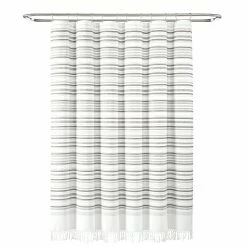 Discount 🔥 Lush Decor Urban Woven Yarn Dyed Eco-Friendly Recycled Cotton Shower Curtain Single Gray 😍 -Lush Decor Shop Lush Decor Urban Woven Yarn Dyed Eco Friendly Recycled Cotton Shower Curtain Single 9