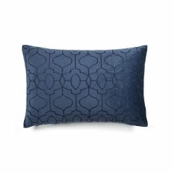 Best Sale 👏 Lush Decor Geo Textured Velvet Decorative Pillow Cover Navy 😍 -Lush Decor Shop Lush Decor Velvet Geo Decorative Pillow Cover 2