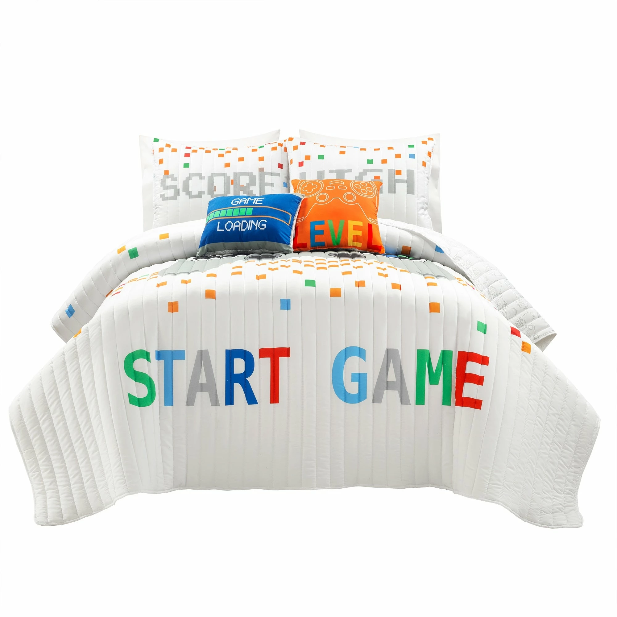 Outlet π€© Lush Decor Video Games Kids 5-piece Quilt Set Gray/yellow π 15 Outlet π€© Lush Decor Video Games Kids 5-piece Quilt Set Gray/yellow π - Image 15