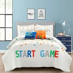 Outlet π€© Lush Decor Video Games Kids 5-piece Quilt Set Gray/yellow π 17 Outlet π€© Lush Decor Video Games Kids 5-piece Quilt Set Gray/yellow π -Lush Decor Shop Lush Decor Video Games Quilt Set 2