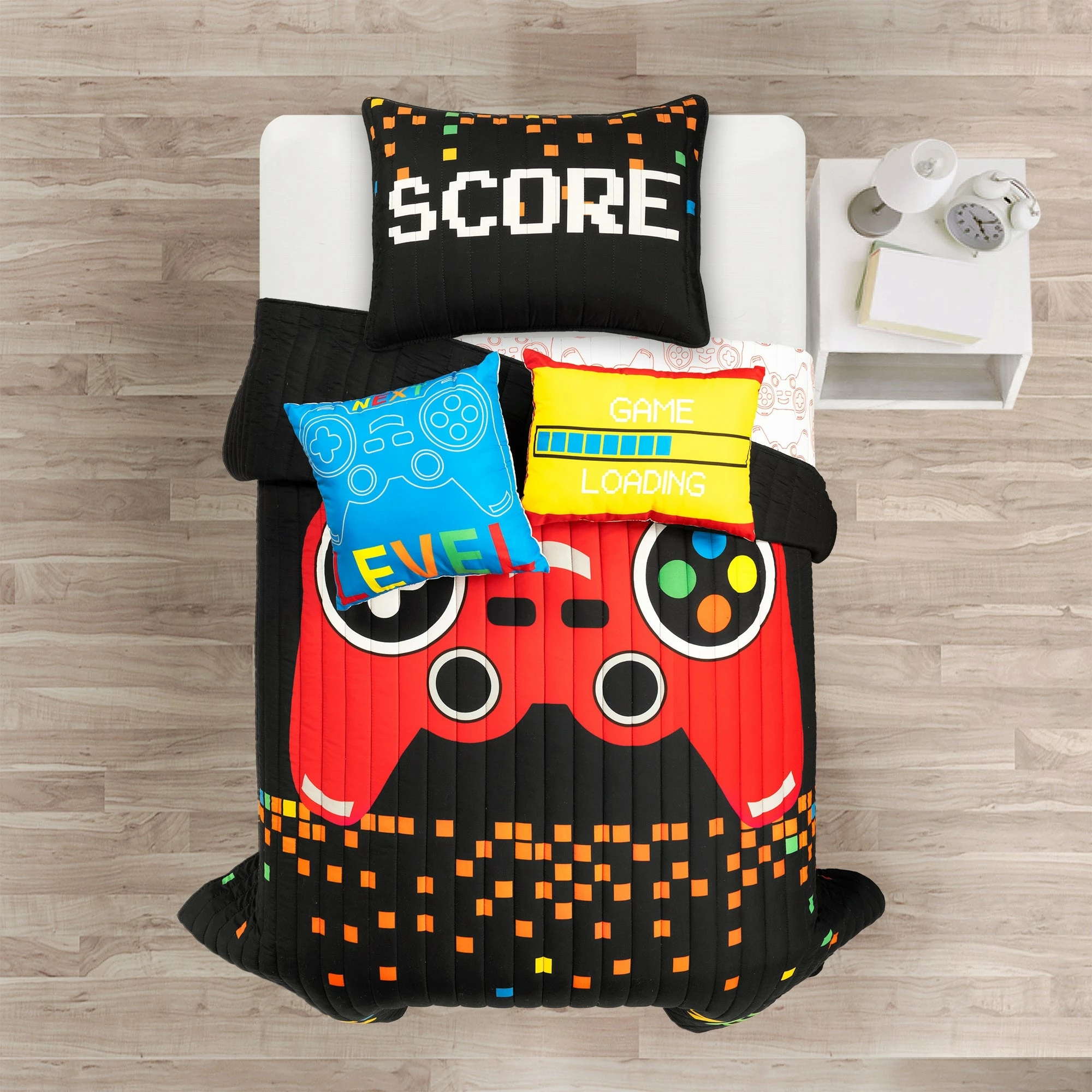 Outlet π€© Lush Decor Video Games Kids 5-piece Quilt Set Gray/yellow π 9 Outlet π€© Lush Decor Video Games Kids 5-piece Quilt Set Gray/yellow π - Image 9