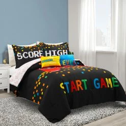 Hot Sale 𧨠Lush Decor Video Games Reversible Oversized Comforter Set Gray/yellow π 18 Hot Sale 𧨠Lush Decor Video Games Reversible Oversized Comforter Set Gray/yellow π -Lush Decor Shop Lush Decor Video Games Reversible Oversized Comforter Set 3