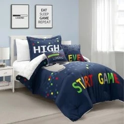 Hot Sale 𧨠Lush Decor Video Games Reversible Oversized Comforter Set Gray/yellow π 22 Hot Sale 𧨠Lush Decor Video Games Reversible Oversized Comforter Set Gray/yellow π -Lush Decor Shop Lush Decor Video Games Reversible Oversized Comforter Set 4