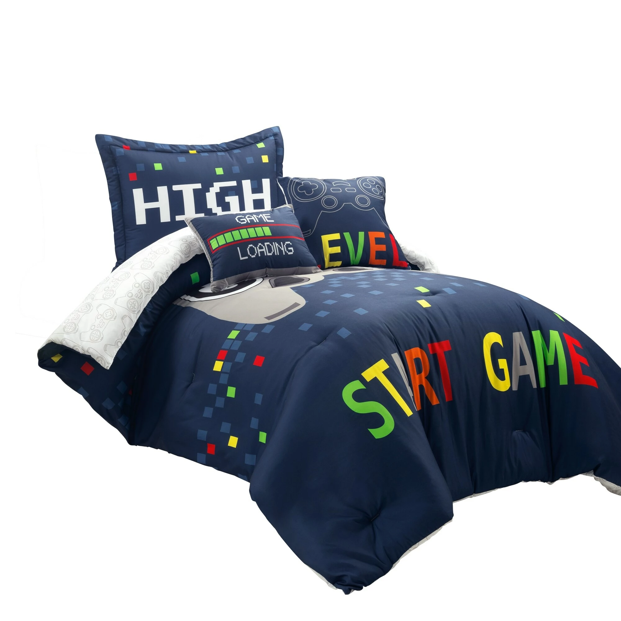 Hot Sale 𧨠Lush Decor Video Games Reversible Oversized Comforter Set Gray/yellow π 12 Hot Sale 𧨠Lush Decor Video Games Reversible Oversized Comforter Set Gray/yellow π - Image 12