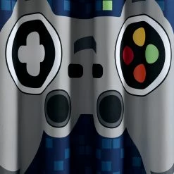 Cheapest 😀 Lush Decor Video Games Shower Curtain Single - Navy - 72" X 72" ⭐ -Lush Decor Shop Lush Decor Video Games Shower Curtain Single 2