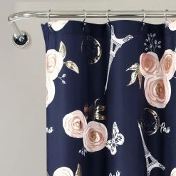 Discount 🎁 Lush Decor Vintage Paris Rose Butterfly Script Shower Curtain Black 🧨 -Lush Decor Shop Lush Decor Vintage Paris Rose Butterfly Script Shower Curtain 25557621 ee20 441b b992 5eb4721cdc6a