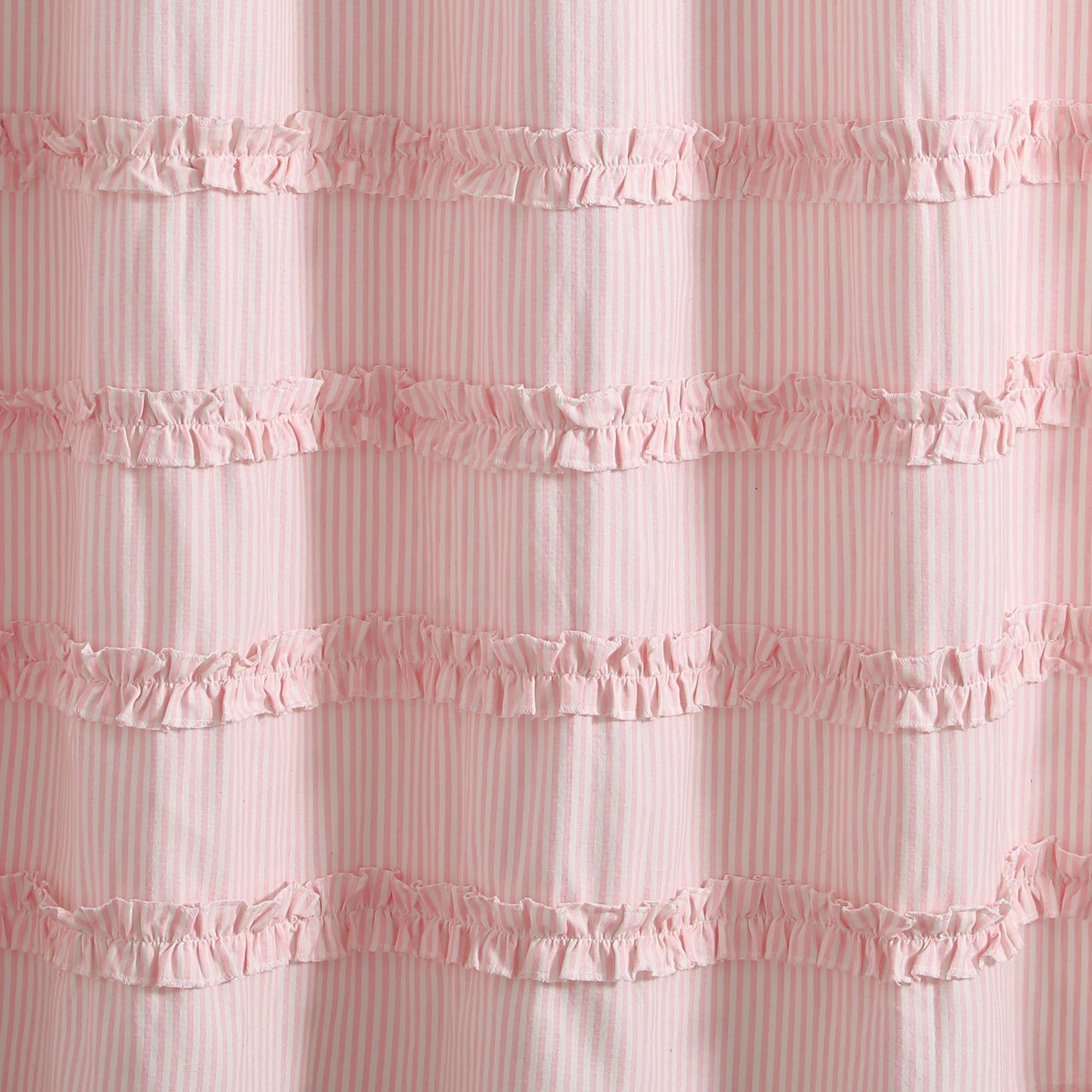 Hot Sale π Lush Decor Vintage Stripe Yarn Dyed Cotton Shower Curtain Pink π 6 Hot Sale π Lush Decor Vintage Stripe Yarn Dyed Cotton Shower Curtain Pink π - Image 6