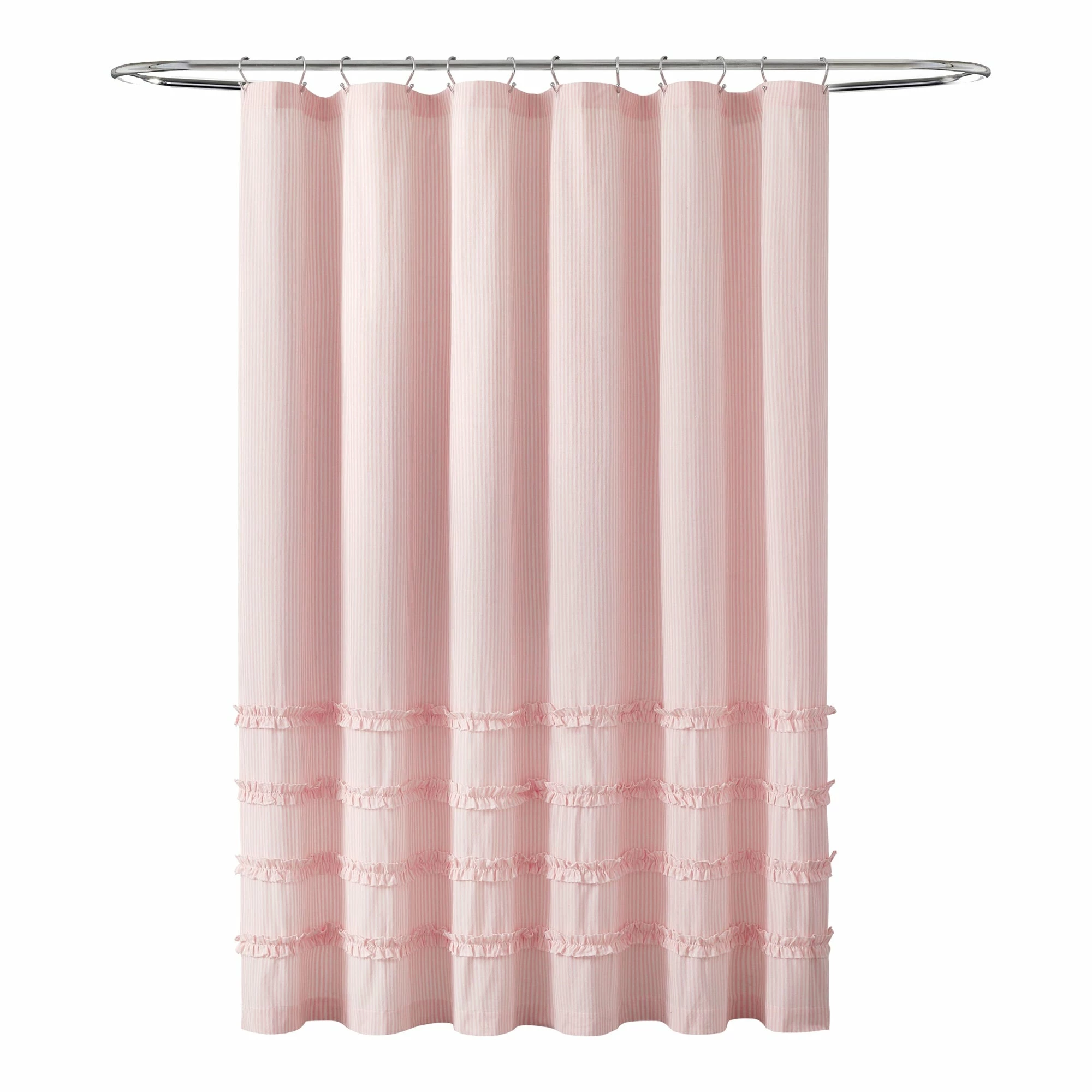 Hot Sale π Lush Decor Vintage Stripe Yarn Dyed Cotton Shower Curtain Pink π 8 Hot Sale π Lush Decor Vintage Stripe Yarn Dyed Cotton Shower Curtain Pink π - Image 8