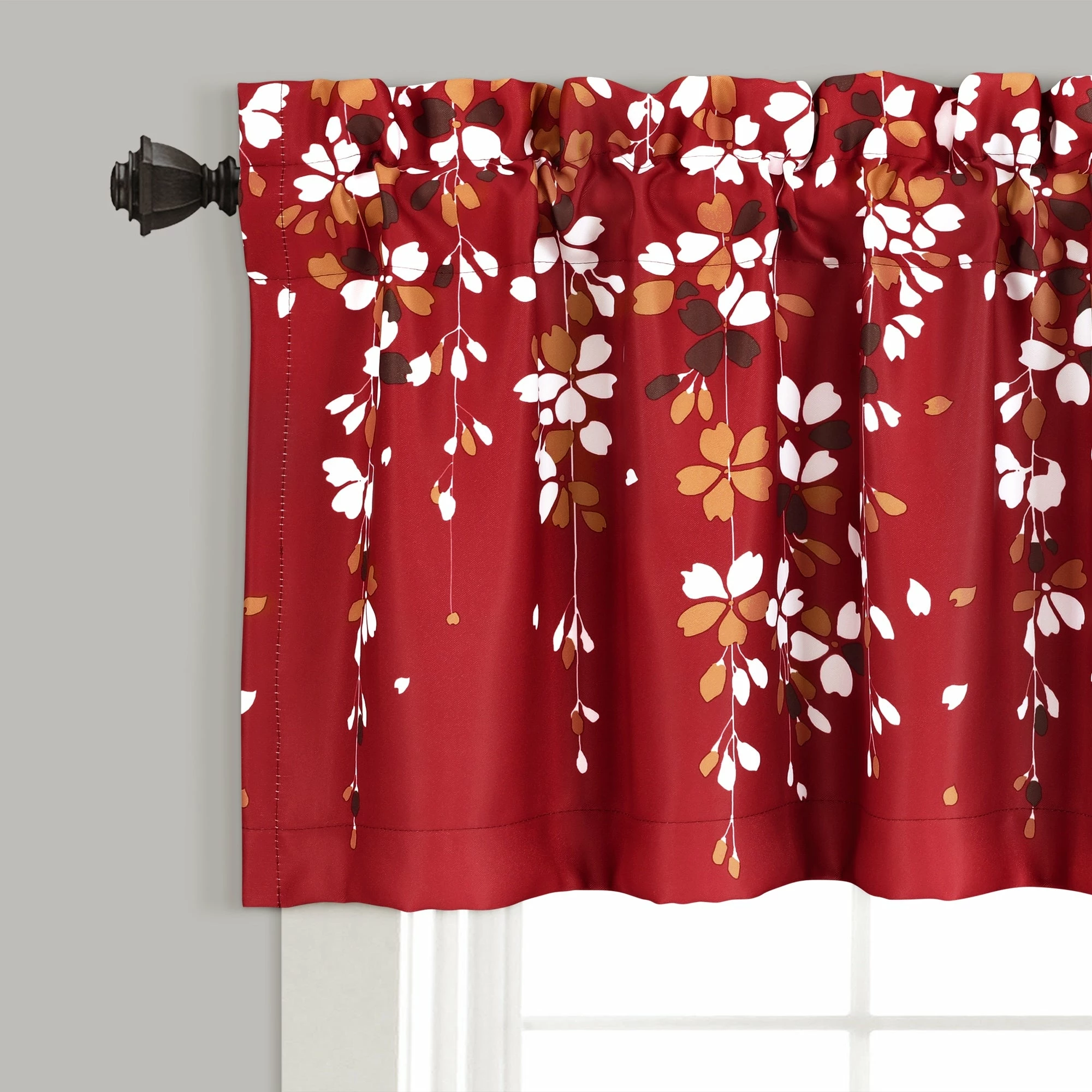 Discount π Lush Decor Weeping Flower Room Darkening Window Curtain Valance - 52x18 Navy π 3 Discount π Lush Decor Weeping Flower Room Darkening Window Curtain Valance - 52x18 Navy π - Image 3