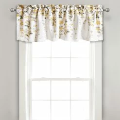 Discount π Lush Decor Weeping Flower Room Darkening Window Curtain Valance - 52x18 Navy π