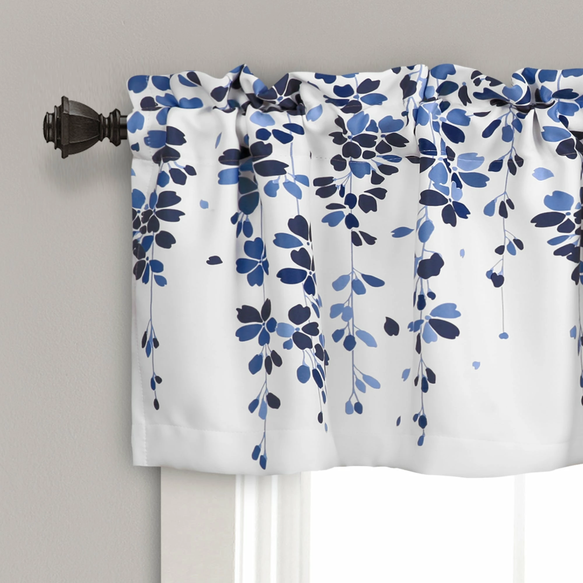 Discount π Lush Decor Weeping Flower Room Darkening Window Curtain Valance - 52x18 Navy π 9 Discount π Lush Decor Weeping Flower Room Darkening Window Curtain Valance - 52x18 Navy π - Image 9