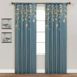 Promo 🧨 Lush Decor Weeping Flowers Room Darkening Curtain Panel Pair Blush & Gray ✨ -Lush Decor Shop Lush Decor Weeping Flowers Room Darkening Curtain Panel Pair 11