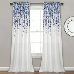 Promo 🧨 Lush Decor Weeping Flowers Room Darkening Curtain Panel Pair Blush & Gray ✨ -Lush Decor Shop Lush Decor Weeping Flowers Room Darkening Curtain Panel Pair 2