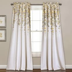 Promo 🧨 Lush Decor Weeping Flowers Room Darkening Curtain Panel Pair Blush & Gray ✨ -Lush Decor Shop Lush Decor Weeping Flowers Room darkening Window Curtain Panel Pair 1