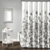 Best Sale 💯 Lush Decor Zuri Flora Shower Curtain Light Gray ✨