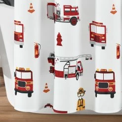 Best deal 🔔 Make A Wish By Lush Decor Fire Truck Shower Curtain Red & White ⭐ -Lush Decor Shop Make A Wish by Lush Decor Fire Truck Shower Curtain 941fe625 a9c2 4940 8843 82d2538d85ed