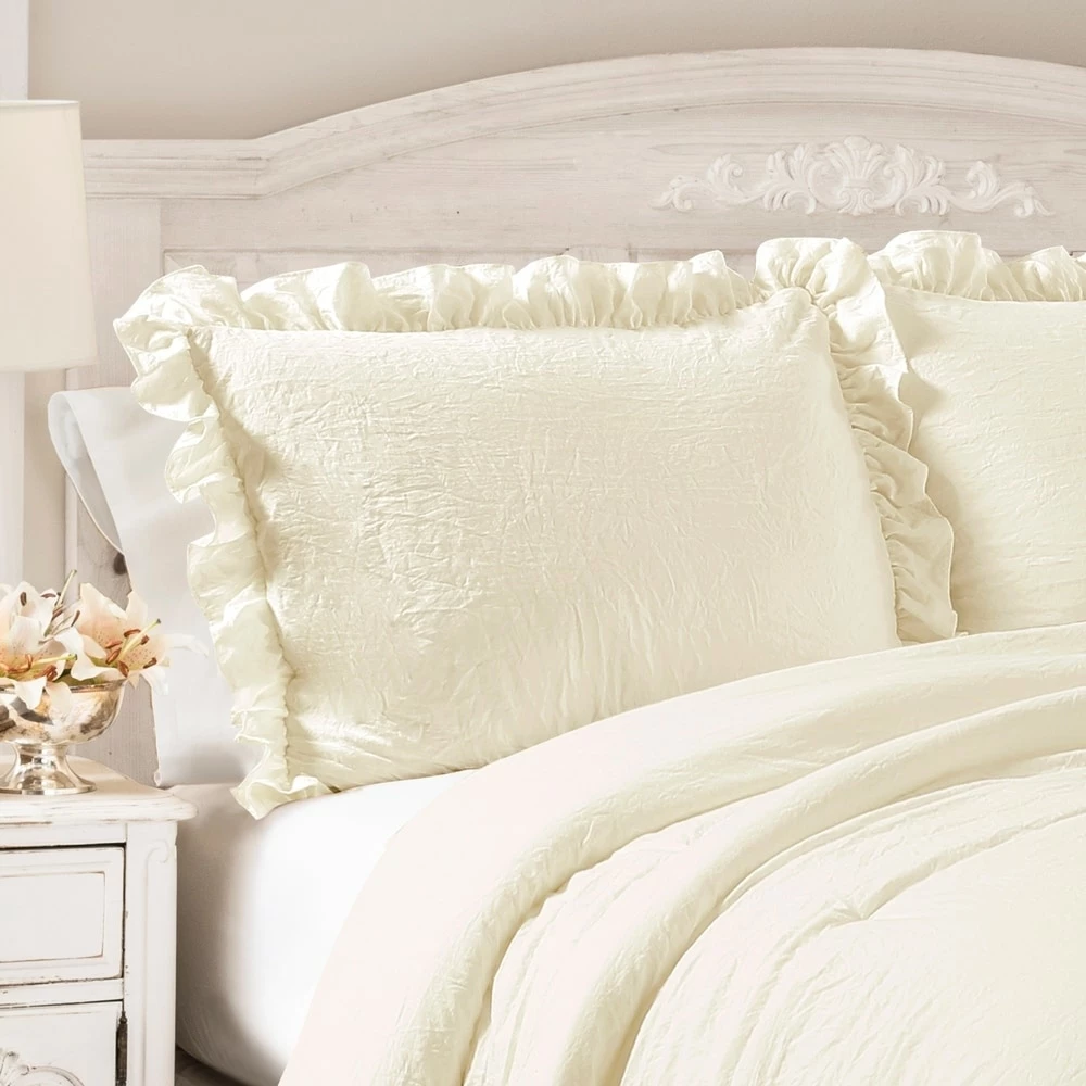 Cheapest π― Lush Decor Reyna Ruffled Shabby-chic Comforter Set White βοΈ 6 Cheapest π― Lush Decor Reyna Ruffled Shabby-chic Comforter Set White βοΈ - Image 6